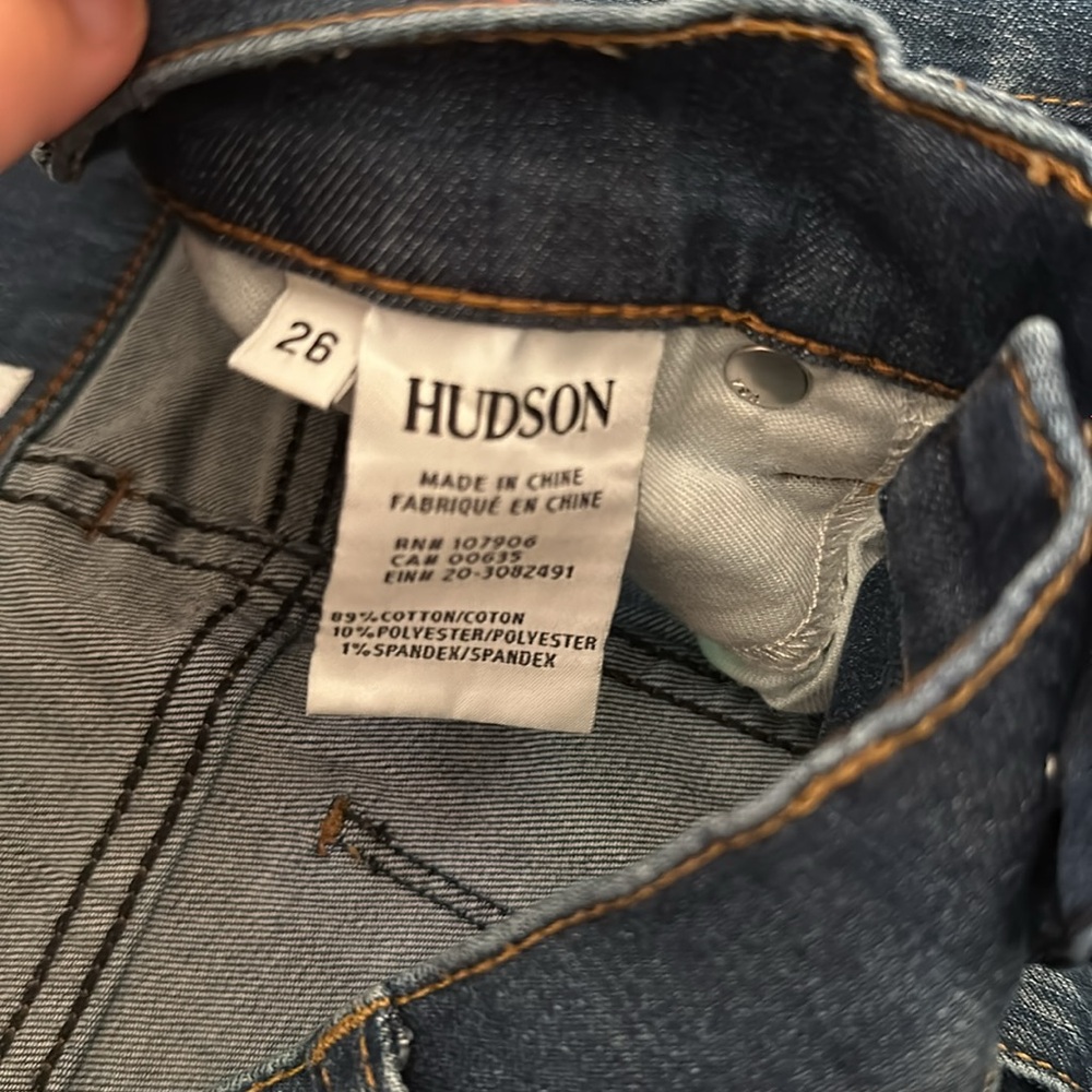 Hudson ripped cropped jeans size 26 - Picture 2 of 3